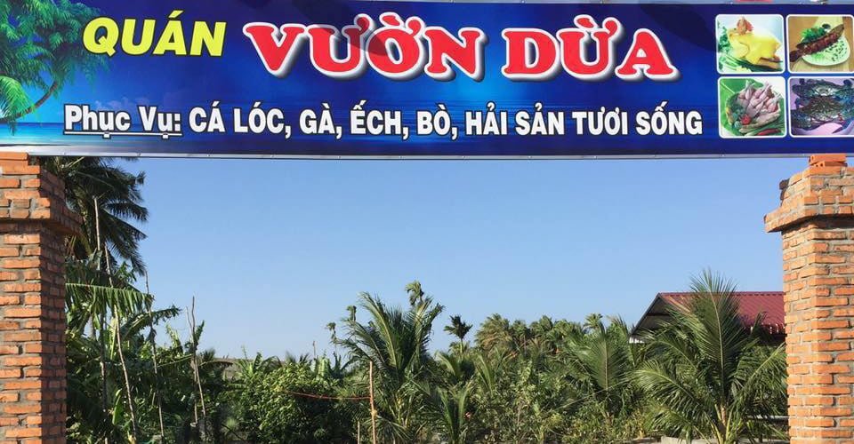 Quán ăn Vườn Dừa ở Phan Rí