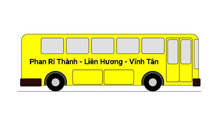 Xe buýt Phan Rí Thành - Liên Hương - Vĩnh Tân